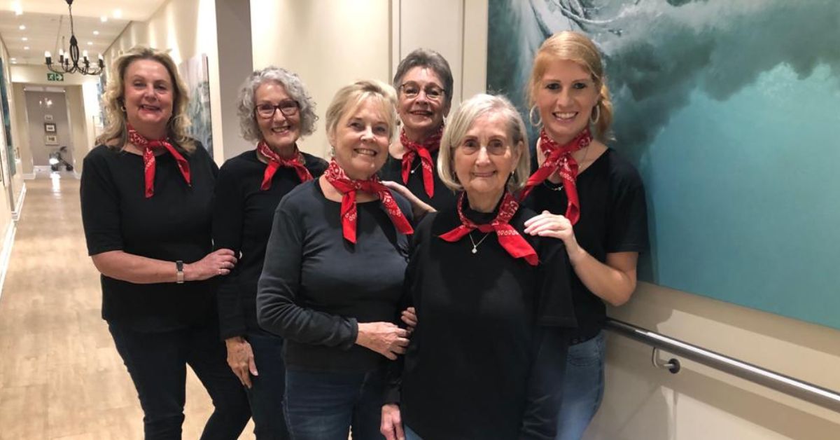 The Jolly Cat Line Dancers Visit MacCare At The Somerset Care Centre In Somerset West