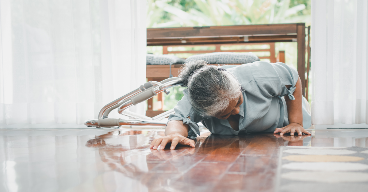 Falls are a serious concern for older adults but can be prevented with care and attention