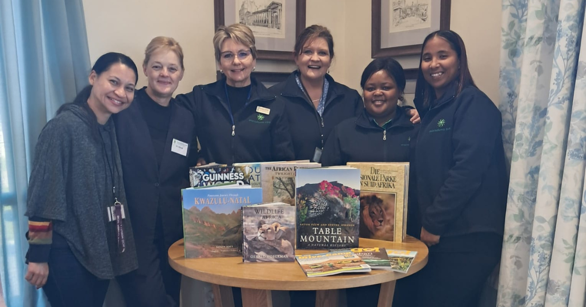 The library corner at The Somerset Care Centre in Somerset West